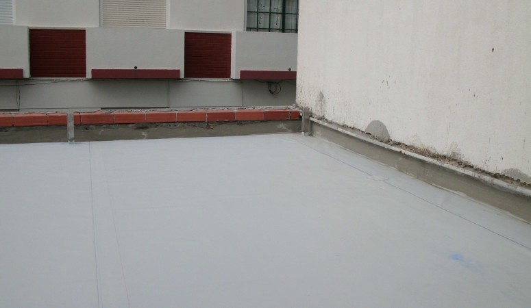 Terraço impermeabilizado com Membrana em PVC